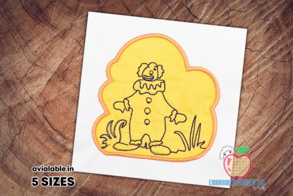 A Clown Applique Design for Heartfelt Handmade Gifts
