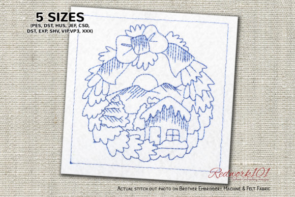 A Cozy Christmas Wreath Design for Real-World Embroidery
