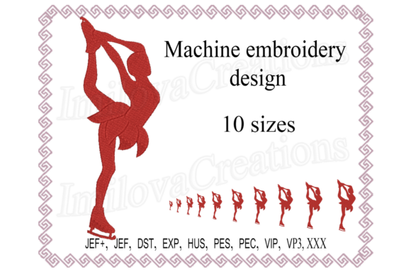 A Designer's Review: The Figure Ice Skater Embroidery Design
