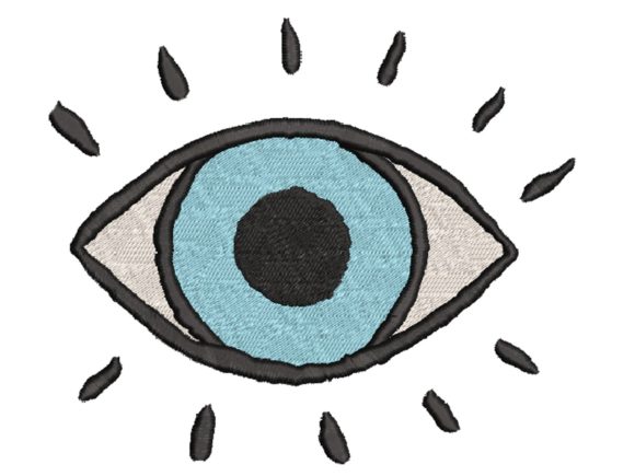 A Professional's Take on the Eye Embroidery Design