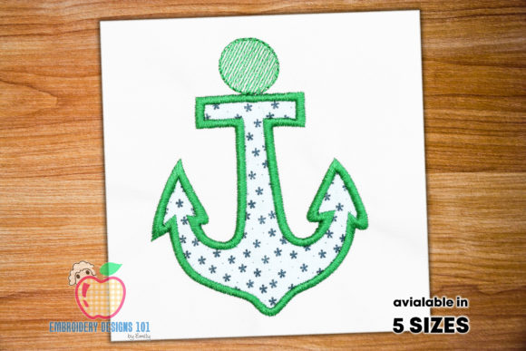 A Seasonal Review of the Green Colored Big Anchor Hook Applique
