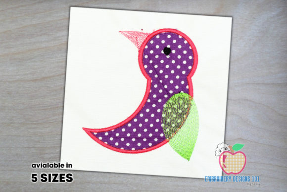 A Sweet Bird Appliqué Pattern for Personalized Gifts