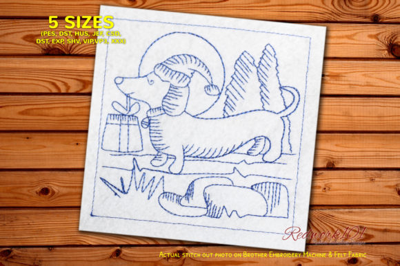 Craft Fair Embroidery Review: The Dachshund Dog Design