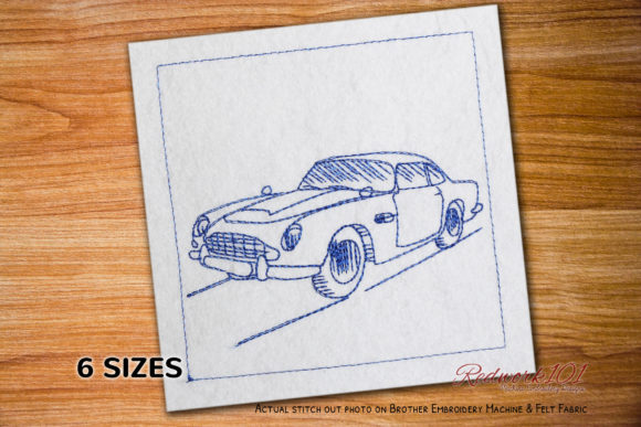 Stitching a Classic: The James Bond 1964 Aston Martin Redwork Design