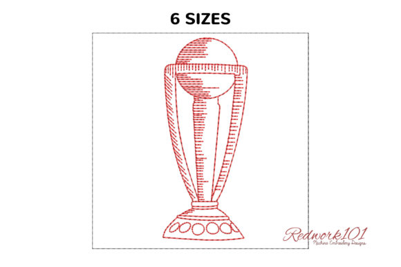 World Cricket Trophy Redwork Design Review for Boutique Apparel
